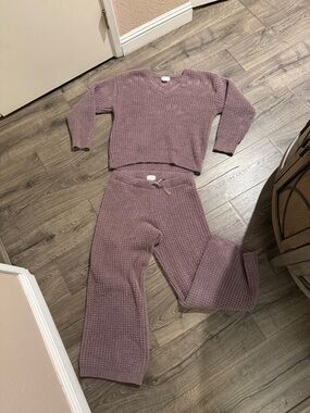 Softies Women's Plush Lounge Pants - Purple Plush set